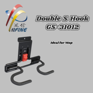 Supporto <span class=keywords><strong>per</strong></span> scopa e mocio a doppia S in metallo resistente, tipo gancio, da parete, staccabile, <span class=keywords><strong>per</strong></span> garage e cucina - Product Image 1