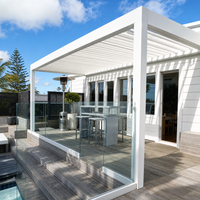 Pergola Bioclimatique Direct Usine Toit à Lames en Aluminium Robuste Étanche pour Balcon Terrasse Moderne Télécommande Garantie