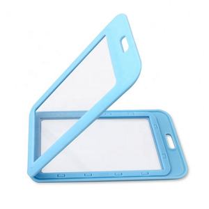 Porte-cartes d'identité en plastique PP transparent double face personnalisé - Product Image 5