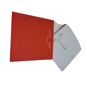 Tarjeta de Depósito Bancario Hang Seng, Embalaje de Cuatro Pliegues, Sobre de Origami Rojo, Caja de Cartón Personalizada, Impresión Digital de 250 g/m² - Product Image 5