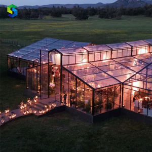 هيكل إطار شفاف كبير لمكان الكنيسة 30x50 خيمة شفافة الأتريوم الزجاج خيام للبيع - Product Image 5