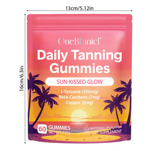 OneBtanicl Nourishes Protege a Pele Suporta Bronzeamento Natural L-Tirosina Logotipo personalizado Self Daily Tanning Gummies - Product Image 6