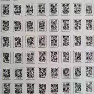 Tuỳ Chỉnh Nhựa Tamper Sticker Chống Giả Mạo Bảo Mật Mã <span class=keywords><strong>Qr</strong></span> Độc Đáo Nhãn Với Laser Evident - Product Image 6