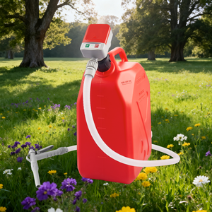 Pompe de transfert de carburant électrique portable en plastique certifiée ATEX, étanche, haut débit 3,2 GPM, précision 0,5 %, pour station-service - Product Image 6