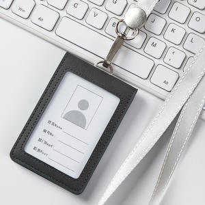 Bulk Magic Tape PU Mode Badgehouder voor visitekaartjes - Multi-pocket 30mm dik voor sluiting medewerkers ID fabriekspas - Product Image 2