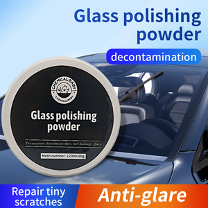 Bột đánh bóng kính ô tô 90g Loại bỏ nhanh màng dầu Kính chắn gió ô tô Sửa chữa vết xước nhỏ Bột đánh bóng - Product Image 2