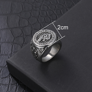 1 PC Stainless Steel Punk Style <strong>Wolf</strong> <strong>Ring</strong> for <strong>Men</strong> - Product Image 5