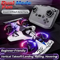 Auto Volante e Drone Acrobatico 2-in-1 con Controllo App, Uso Interno-Esterno, Telecomando a 4 Canali