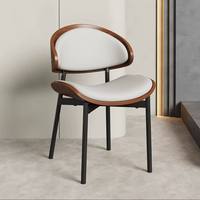 Fauteuil en bois de noyer italien moderne et minimaliste, durable, pour salle à manger, hôtel, maison, café et restaurant