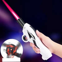 Buse de gaz portable au design moderne en forme de moto, 1200 degrés, écologique, rechargeable, coupe-vent, idéale pour les cadeaux promotionnels