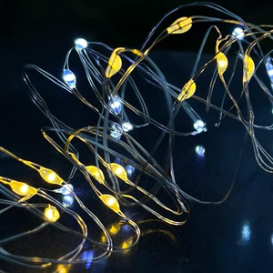 Luces de Navidad LED a Pilas, Guirnalda de Luces de Cobre, 2AA/3AA, Precio al por Mayor para Uso en Interiores y Exteriores, Material Plástico - Product Image 5