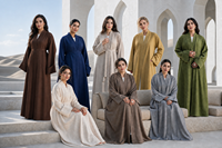 Grande liquidation : Abaya ouverte en mélange de lin, robe longue ceinturée pour femmes musulmanes, tenue islamique minimaliste de Dubaï