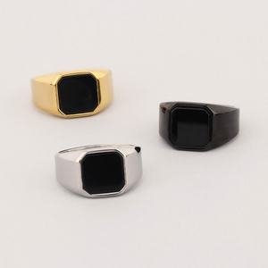 Anillo de Acero Inoxidable 316L Resistente al Agua y al Deslustre, Anillo Personalizado al por Mayor Chapado en Oro de 14k y 18k con Piedra para Hombres y Niños - Product Image 2