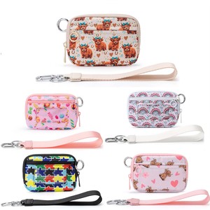 Porte-monnaie personnalisé pour femmes, pochette à monnaie avec fermeture éclair, petite bourse à clés, pochette de poignet avec fenêtre d'identification - Product Image 1