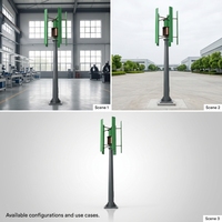 Système d'alimentation hybride éolien-solaire 3KW pour usage domestique hors réseau, stockage d'énergie mural, utilisation extérieure