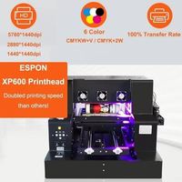 Imprimante Jet d'Encre SIHAO A3 A4 DTF UV LED, Résolution 5760x1440dpi, USB Connectée, Nouvelle pour Bouteilles Rotatives, Papier, Coques de Téléphone, PVC UV