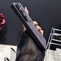 Étui de téléphone magnétique en tissu tressé texturé pour Samsung Galaxy S26 FE, coque de protection antidérapante pour S25 A57 A37 A27 A17