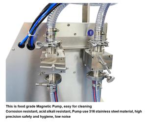 Machine de remplissage semi-automatique à 2 têtes de 5000 ml pour jus, boissons, liquide de lavage, détergent, sachet à bec verseur, prix d'usine - Product Image 2