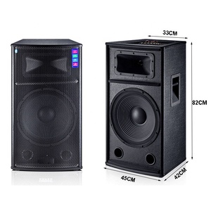大型サウンド 15インチ 150W×2 アウトドア アクティブ プロフェッショナル ステージ ペア スピーカー サウンドシステム ワイヤレスマイク2本付き ステージパフォーマンス用 - Product Image 2