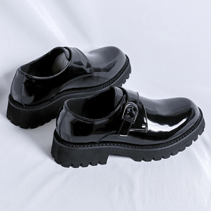 British Casual Leather Shoes - Men's Formal Business Thick-soled Height-increasing Ankle <b>Boot</b> - 2025 New Style Men's Shoes - Product Image 4