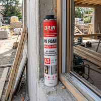 Mousse de polyuréthane (PU) acoustique monocomposant en spray pour isolation phonique et scellement de construction, idéale pour le travail du bois et l'emballage