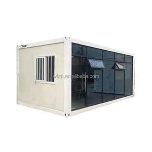 Casa Contenedor Prefabricada Móvil <span class=keywords><strong>de</strong></span> 20 pies, Estructura <span class=keywords><strong>de</strong></span> Acero <span class=keywords><strong>de</strong></span> Bajo Costo, Alta Calidad, Embalaje Plano, Gran Venta - Product Image 1