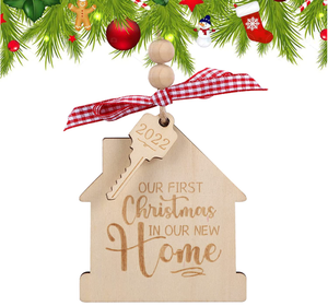 New Home Decoration Wooden New House Christmas Tree Decoration Home Gifts