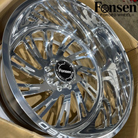 24x12 26x12 26x14 Roda Truk Tempa 8x170 8x180 PCD Roda Truk Tempa Penuh 6061-T6 untuk Ram 2500 Ram 3500 Ford F250 F350 GMC