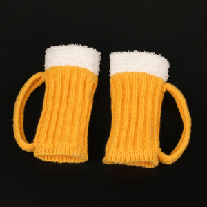 Conjunto de sombrero de guante tejido con jarra de cerveza 3D de Oktoberfest alemán Divertido - Product Image 6