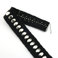 Ruban à œillets en dentelle à base de coton, ruban à œillets pour vêtements, vente chaude