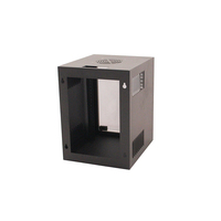Porte en verre de 10 "9U MINI support mural de réseau d'armoire de serveur
