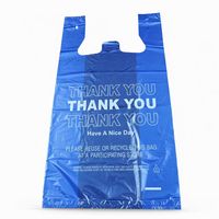 Tas Belanja T-Shirt dengan Pegangan, Cetak Gravure, Harga Murah, Dapat Didaur Ulang, Tahan Air, untuk Retail, Takeaway, Supermarket