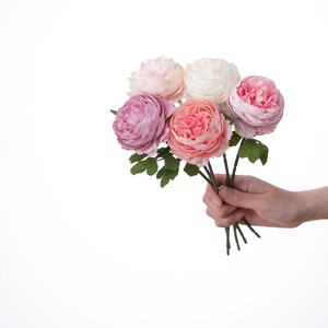 2025 fiori artificiali di nozze di alta qualità rosa fiori artificiali peonia per il matrimonio decorazioni per la casa decora - Product Image 6