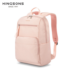Kingsons Women's <b>Backpack</b> 15 Inches <b>Lightweight</b> Durable Solid Color Student <b>Backpack</b> For Leisure Travel - Product Image 3