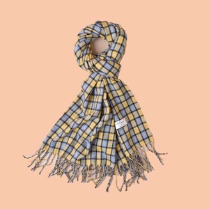 Wholesale Classic Small Plaid Cashmere Feel Scarf Women Winter Warm Classic Checkered <b>Shawl</b> with Tassel Soft Fringe <b>Wrap</b> - Product Image 5