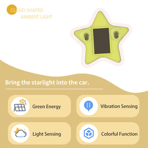 Luce di Avvertimento <span class=keywords><strong>LED</strong></span> Solare per Auto, Triangolare, per Lunotto Posteriore, Atmosfera RGB, Lampeggiante, Impermeabile, Universale per Esterni e Interni - Product Image 2
