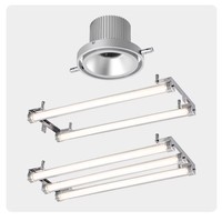 Spot LED COB sur rail à 2 fils, orientable, moderne, en aluminium, dimmable, CRI 97 élevé, installation facile, pour magasin de vêtements