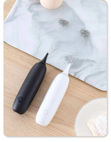 Mousseur à lait portatif pour cuisine, mini-mélangeur à main pour boissons, fouet à café durable, fouet à café portatif puissant en acier inoxydable pour matcha