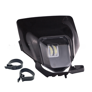 LINGQI Phares Grimace de capot avant à LED modifiés pour Husqvarn Off-road Motorbike Motocross Dirt Bike Accessoires - Product Image 5