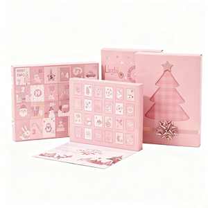 Calendarios de Adviento en blanco 24 piezas caja ciega de Navidad Diy papel misterioso <span class=keywords><strong>Cajas</strong></span> de Regalo <span class=keywords><strong>sorpresa</strong></span> <span class=keywords><strong>para</strong></span> niños niño con bandeja - Product Image 1