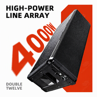 Prix Usine Promotionnel Haut-parleur Line Array Actif 3 Voies 2x12 Pouces 4000W RMS Classe D DSP en Bois Contreplaqué pour Concerts en Extérieur