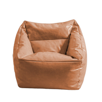 Décorations pour la maison pouf en cuir PU pouf citrouille pouf fauteuil inclinable fauteuil pouf d'extérieur robuste