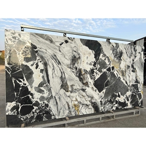 Losas de <span class=keywords><strong>Piedra</strong></span> Sinterizada de Lujo para Pisos, Paredes de Fondo Elegantes, Duraderas, Estilizadas y Brillantes, 1600*3200*12MM - Product Image 1
