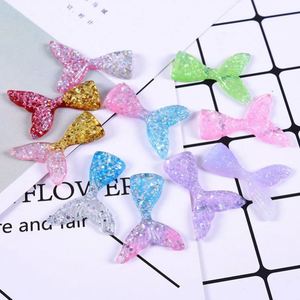 ชิ้นส่วนตกแต่งเรซิ่นใสรูปหางนางเงือกสำหรับทำสไลม์ DIY  ชิ้นส่วนตกแต่งโทรศัพท์  จี้ห้อยสไลม์ - Product Image 5