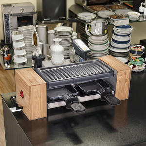 Grill Électrique Classique Yilian 2 Personnes pour Takoyaki et <span class=keywords><strong>Raclette</strong></span>, en Pierre de Granit, 350W, Sécurité Flamme, Toutes Saisons - Product Image 1