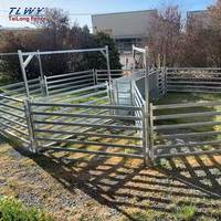 Panneaux et portails en tube carré robuste 30*60mm pour moutons et chèvres, avec main courante en tube rond, vente en gros