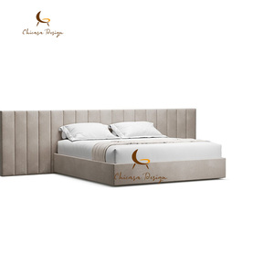Italian Designer Leather Art Bed Modern Soft Style Light Luxury Double 1.8m for <b>Bedroom</b> Large Villa Apartment - Product Image 3