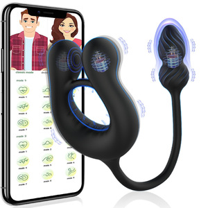 Vibrador Masajeador de Próstata 2 en 1 con Control por APP para Hombres, Anillo Vibrador para Pene, Tapón Anal, Juguete Sexual para Parejas - Product Image 1