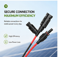 Cable de alimentación CC para sistema de paneles solares de 1.5kV XLPE con cobre estañado y cubierta LSZH, extensión de 4mm/6mm/10mm/16mm