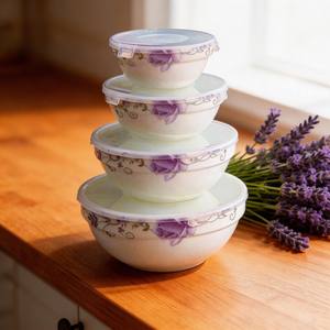 Casserole décorative en verre <span class=keywords><strong>opale</strong></span> HARVIT contemporaine et écologique avec couvercle pour importateurs - Product Image 3